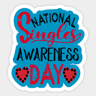 National Singles Awareness Day Sticker